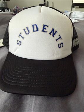 Students Trucker Hat - White and Black